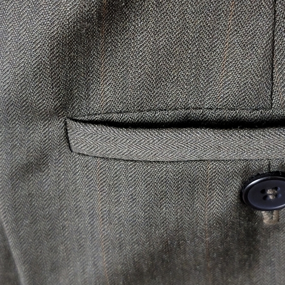 Jones New York Dark Olive 100% Wool Trouser Pants - Picture 6 of 6